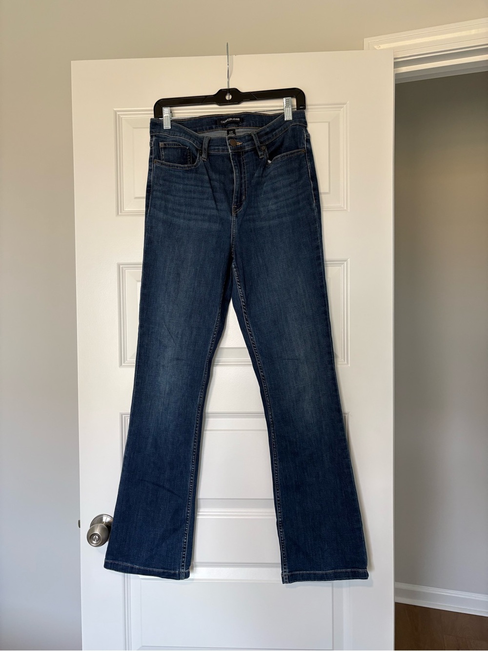Calvin Klein Jeans Dark Blue Flare Jeans Size 10 Staple Jean Capsule Waredrobe